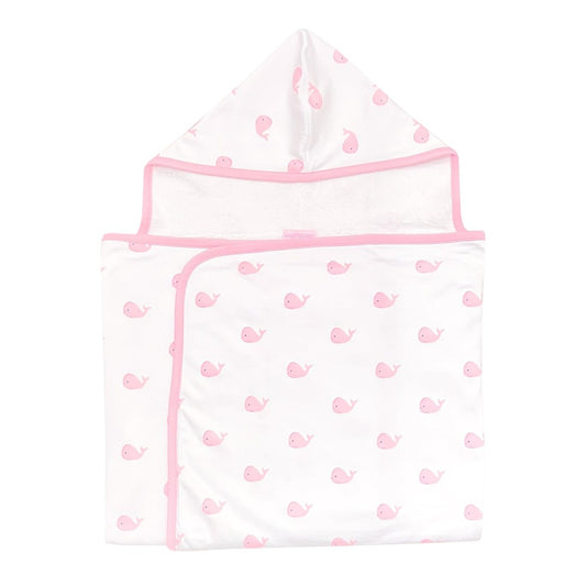 Whale Watch Oversized Hooded Towel-Peony|10461
