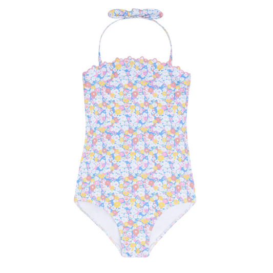 Girls jasmine blossom halter one piece|11376