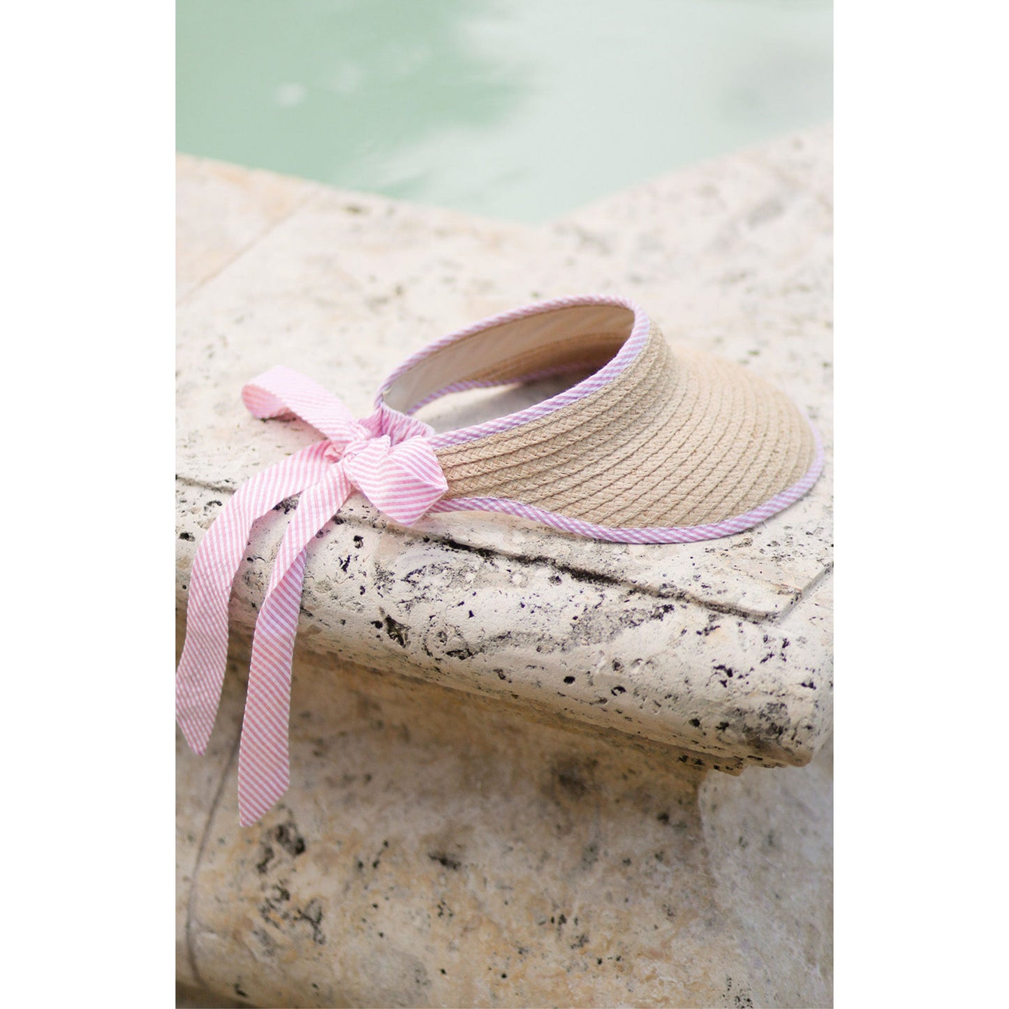 Sconset Womans' Straw Bow Visor