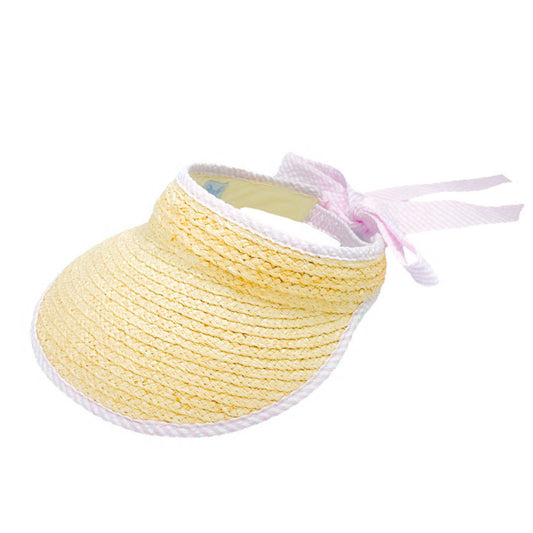Sconset Womans' Straw Bow Visor
