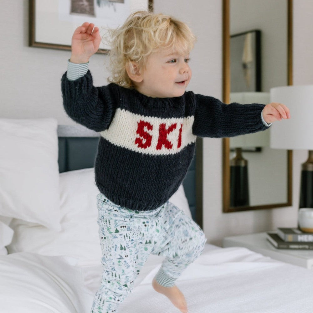Après Ski Two Piece Kids Henley Pajamas|6214