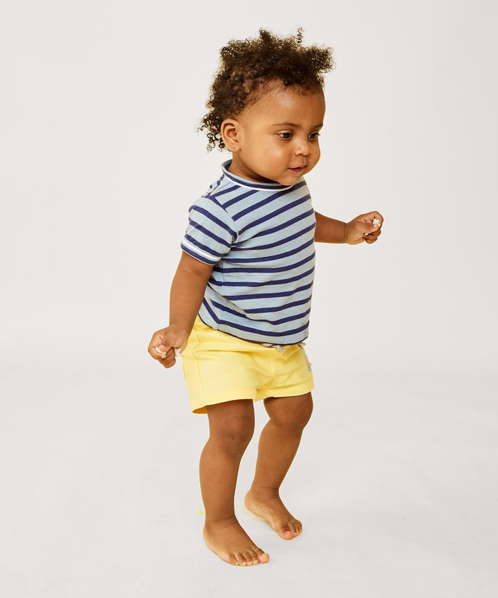 Willie Baby T-Shirt, Sky Sport Stripe|6863