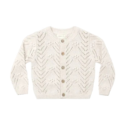 Knit Cardigan - Heathered Oatmeal|12479