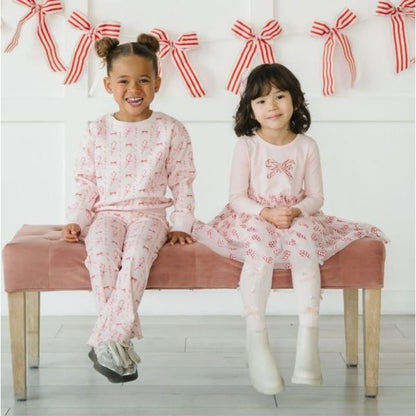 Candy Cane Lane Christmas Flare Legging|9769