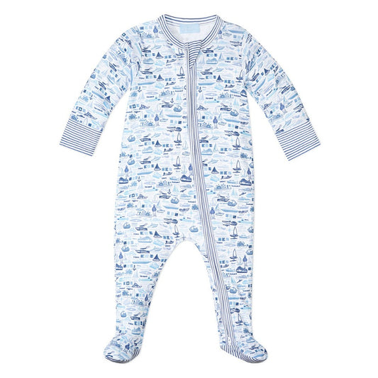 Boats Zip Baby Onesie|7407