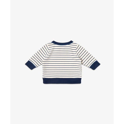 Remy Baby Sweatshirt Navy French Stripe|9536