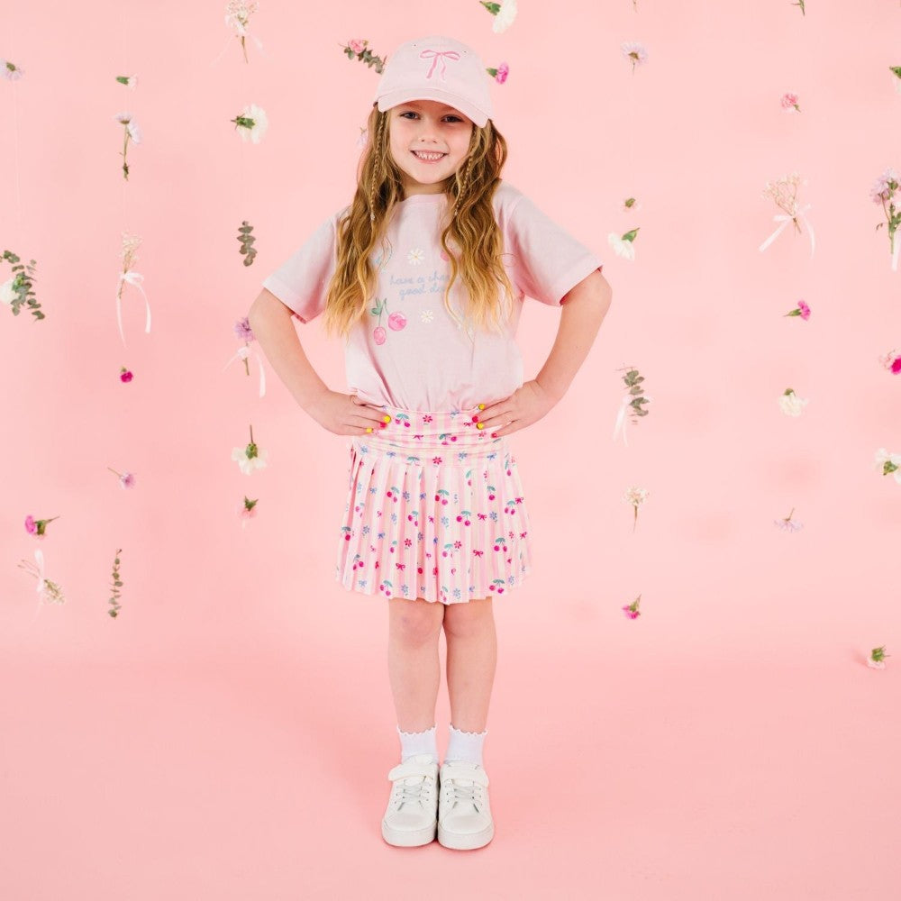 Cherry Bow Athletic Skort|11652