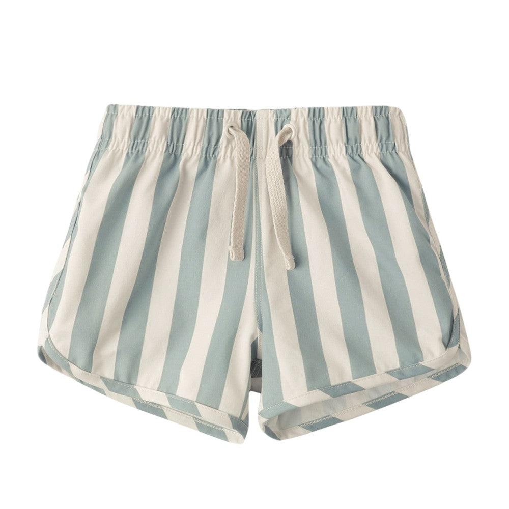 SWIM TRUNK GREEN STRIPE|10832