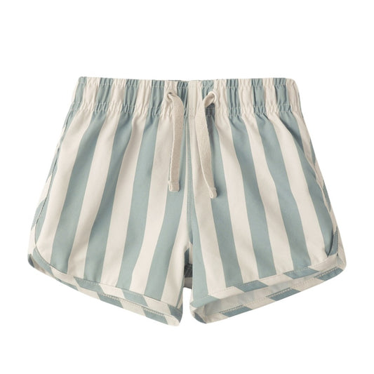 SWIM TRUNK GREEN STRIPE|10832