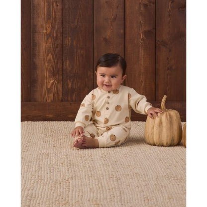 Relaxed Fleece Jumpsuit - Pumpkins
