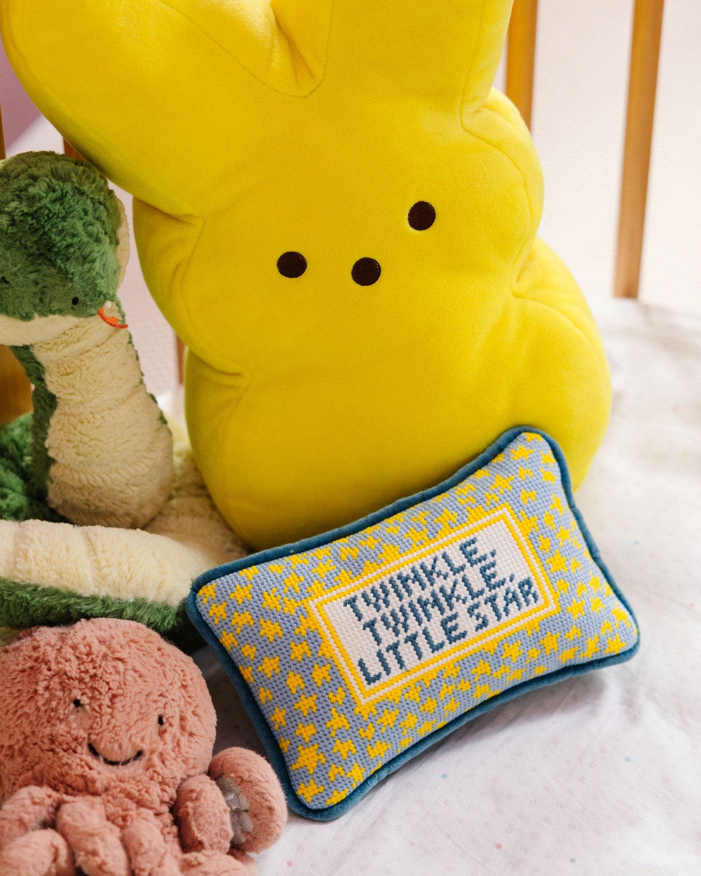 Twinkle Twinkle Mini Needlepoint Pillow|13539