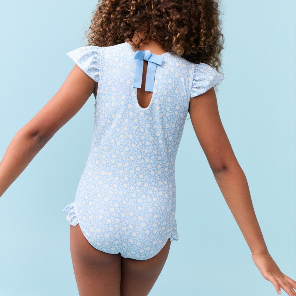 Girls Alpine Fiore Ruffle Cap Sleeve One Piece|10690