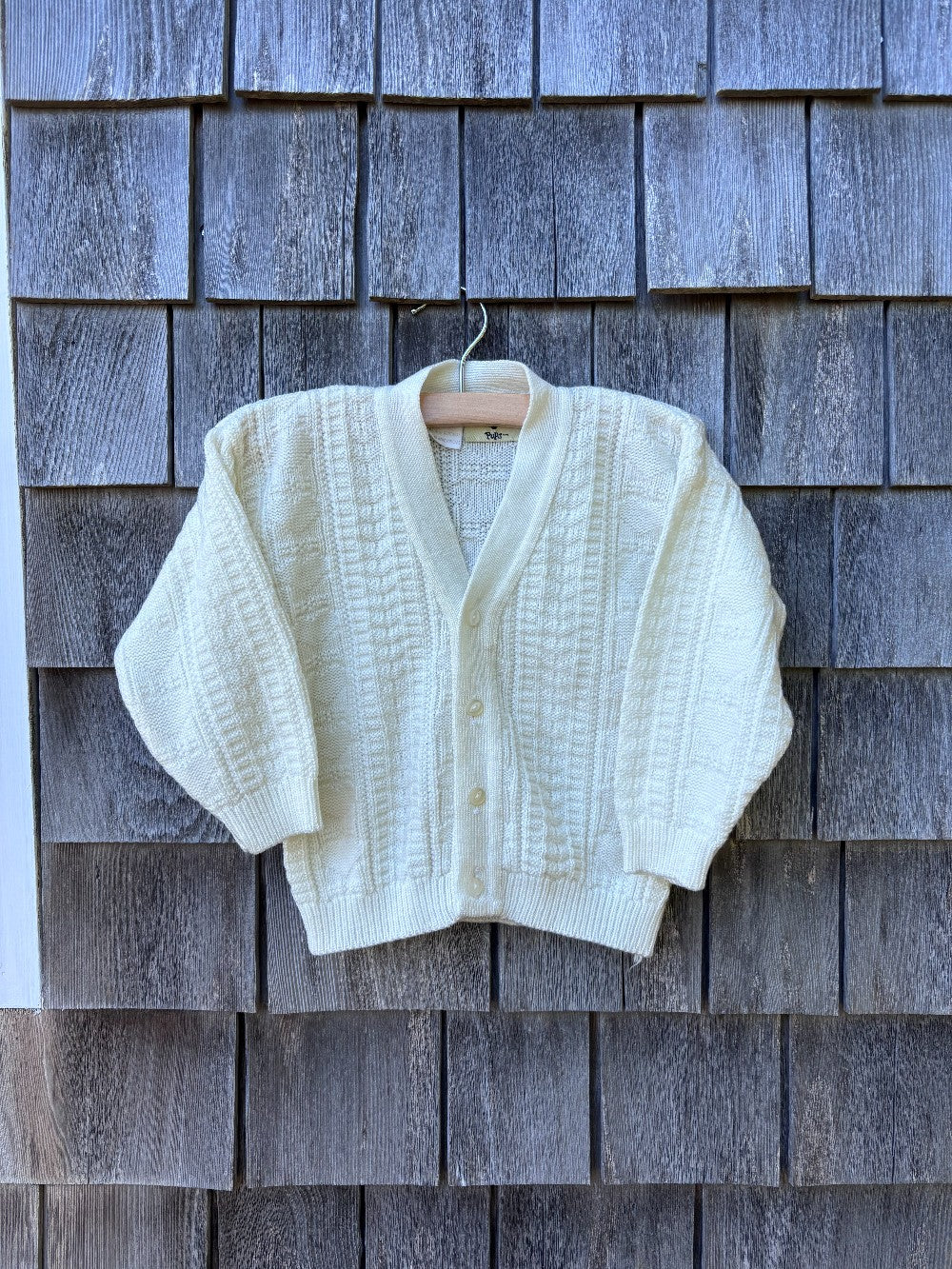 Cream Cardigan Sweater by Hush Puppies|11811