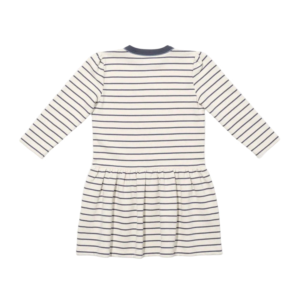 Isla Sweatshirt Dress, Navy French Stripe|12607