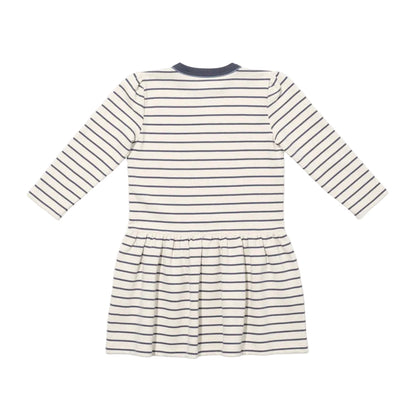 Isla Sweatshirt Dress, Navy French Stripe|12607