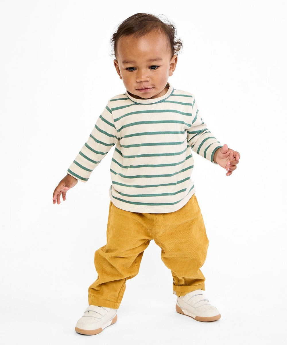 Edward Baby T-Shirt, Pine Stripe|9342
