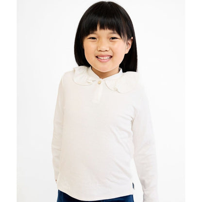 Hen T-Shirt, Vanilla Piping|9020