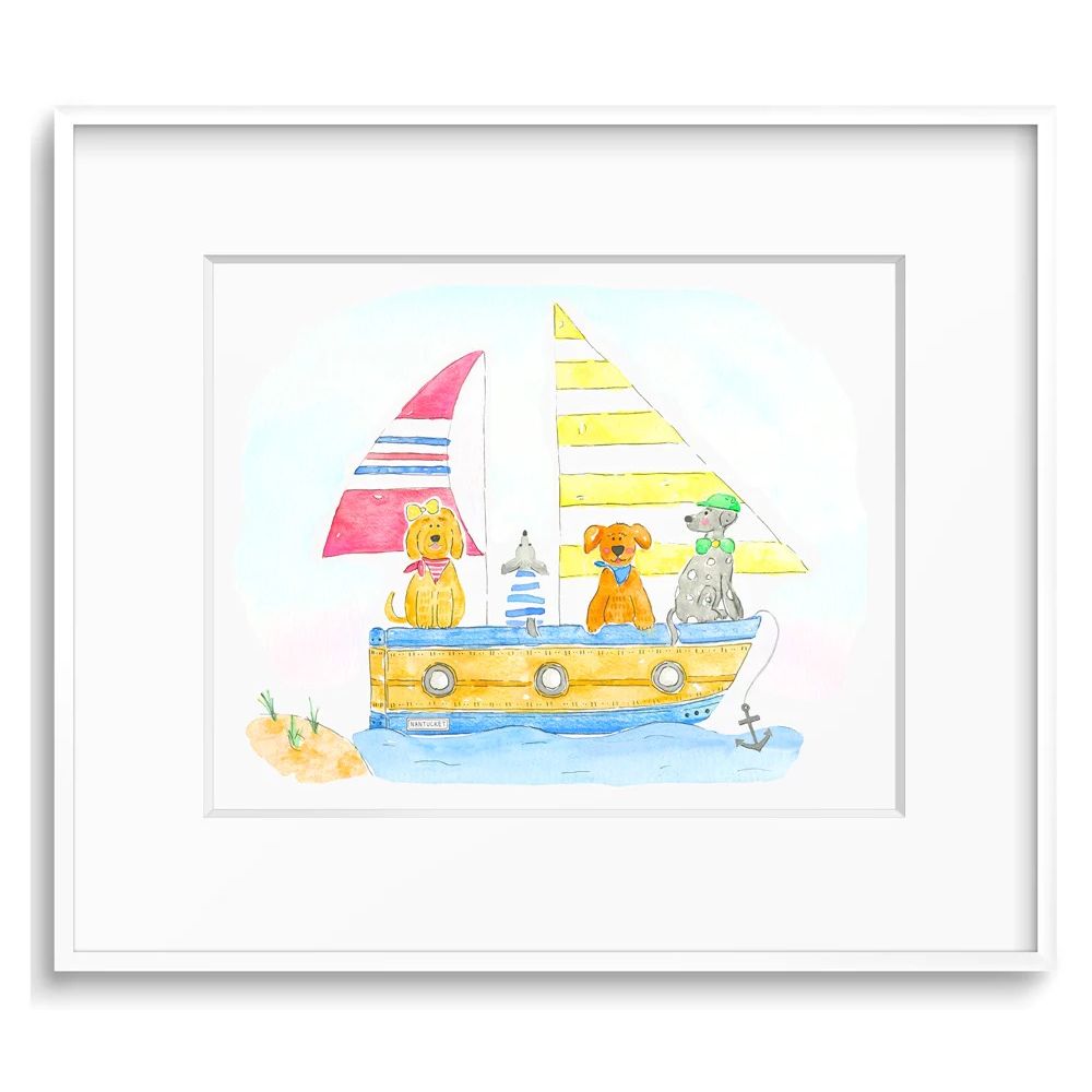 Dog Boat: Anchor Print