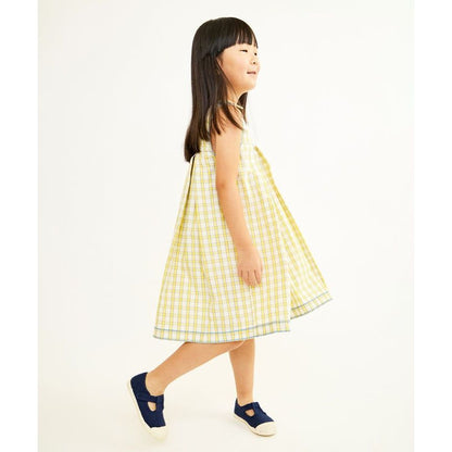 Daisy Dress, Yellow Picnic Check|6701
