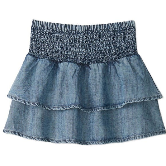 Tencel Smocked Skirt|7523