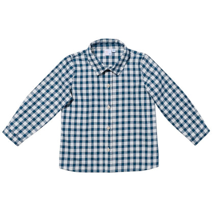Jeffie Shirt, Blue Picnic Check|9056