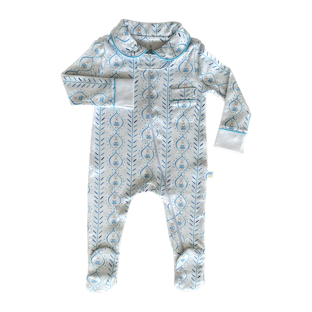 Sailor Seagull Zip Footie|4241