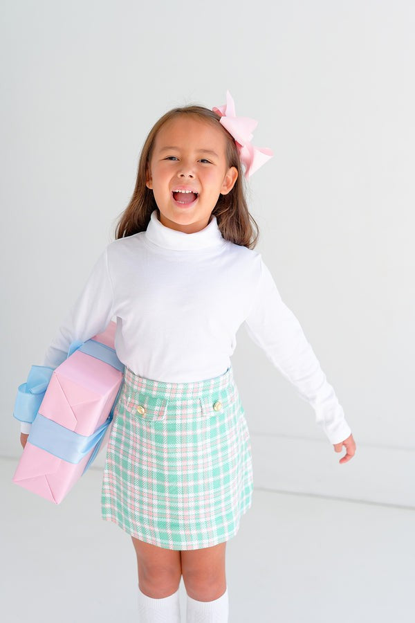 Tatum's Turtleneck Shirt - Worth Ave White|11833