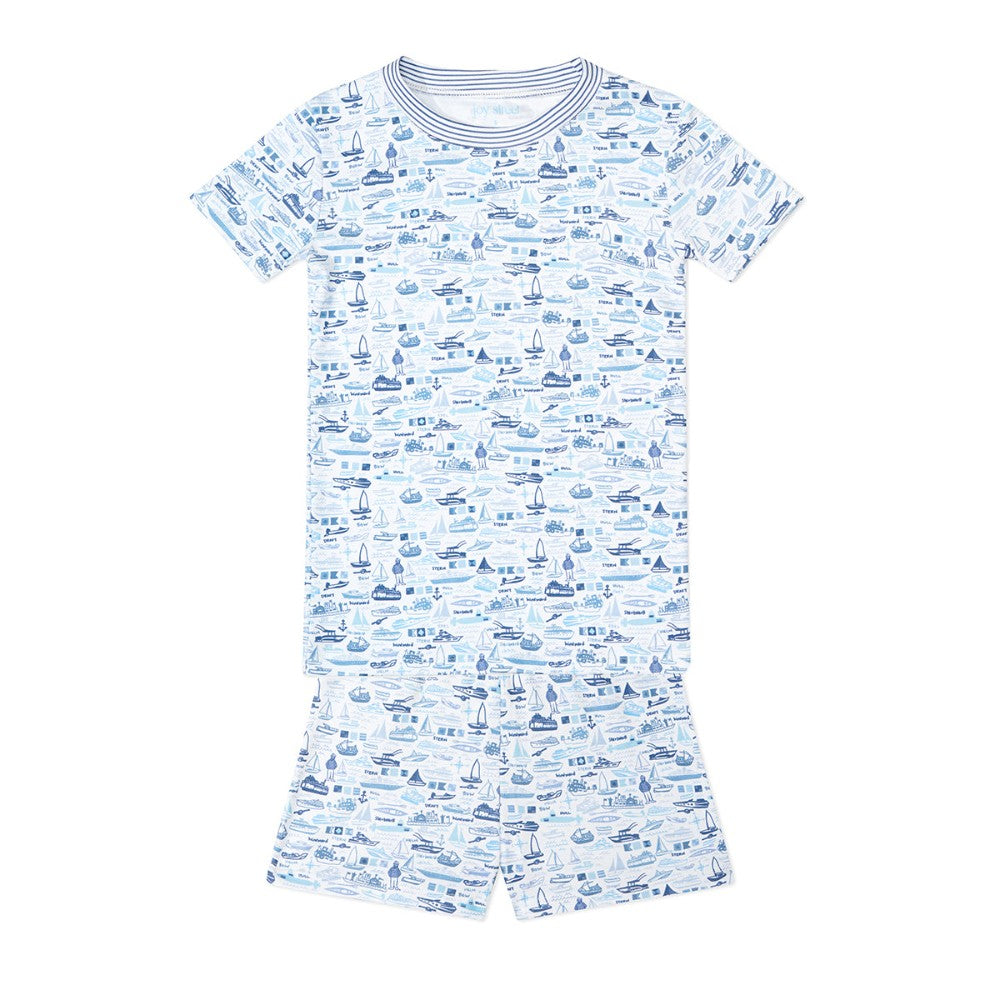 Boats Kids Short Pajama Set|8901