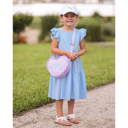 Girls' Glass Slipper Bow Baseball Hat- white|8070