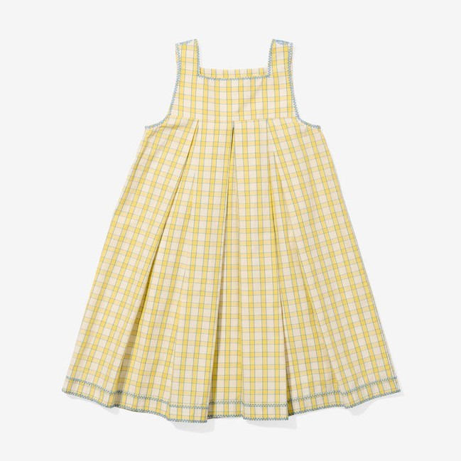 Daisy Dress, Yellow Picnic Check|6900