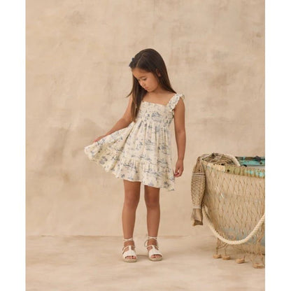 Sutton Dress Ocean Toile|10827