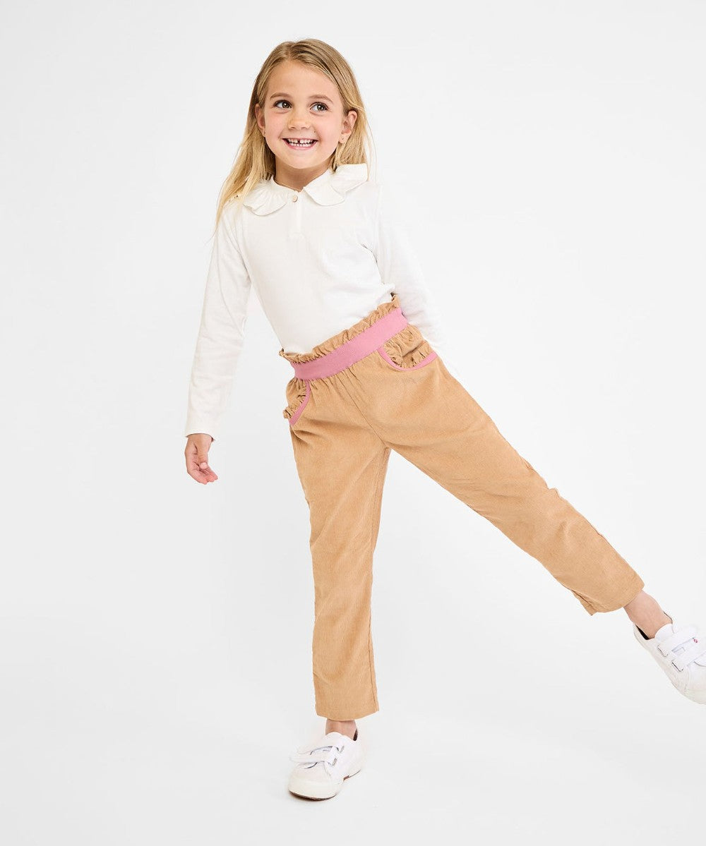 Hen T-Shirt, Vanilla Piping|9022