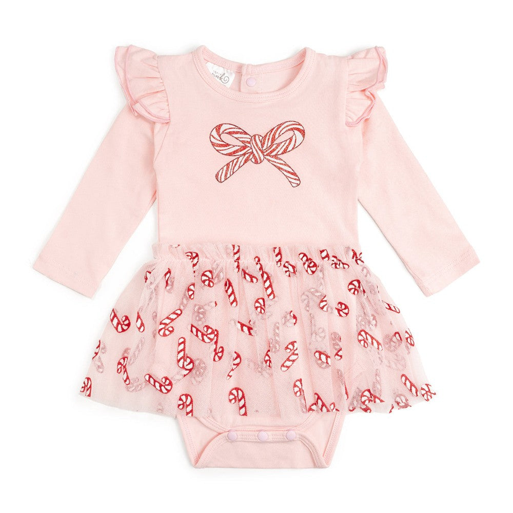 Candy Cane L/S Bodysuit|13231