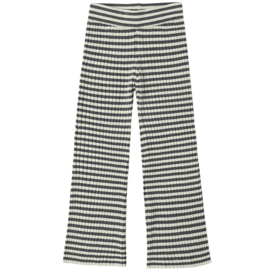 Flare Rib Knit Pant Midnight Stripe|11879