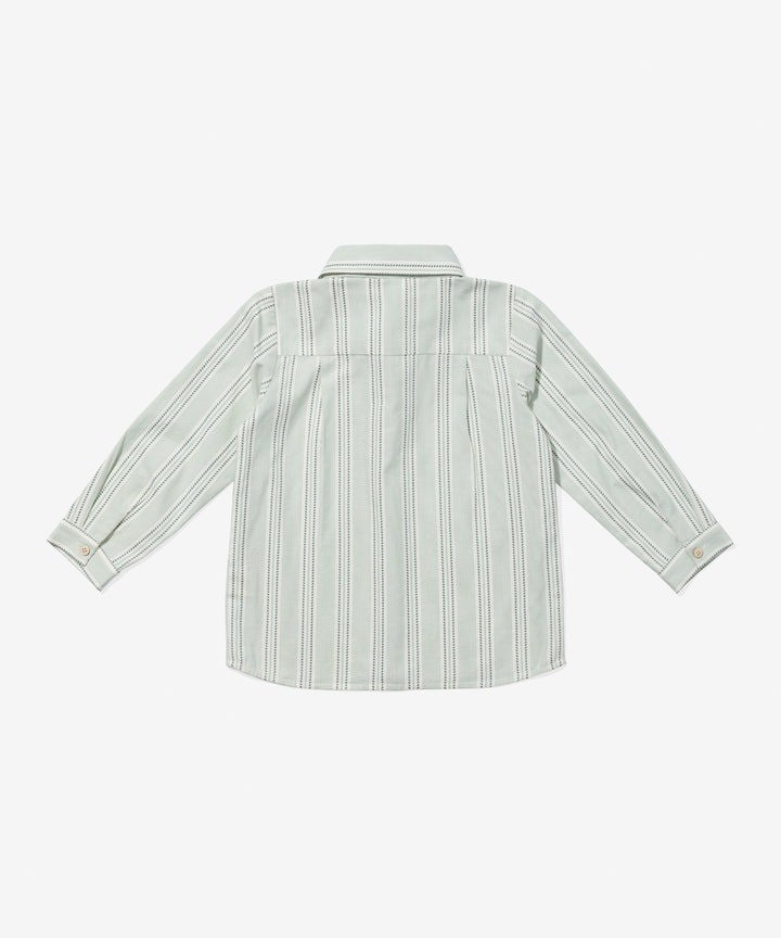 Jeffie Shirt, Sage Chevron Stripe|9211