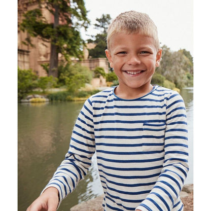 Edward T-Shirt, Navy Stripe|9470