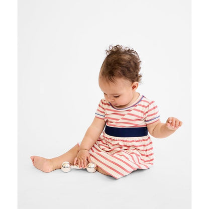 Mirren Baby Dress, Nautical Red|6826