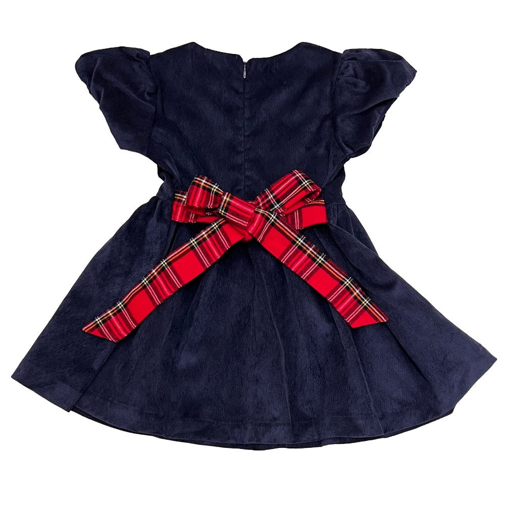 Elyse Dress with Royal Stewart Tartan|10022