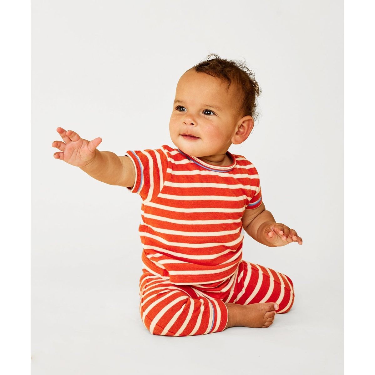 Willie Baby T-Shirt Red Stripe|3434