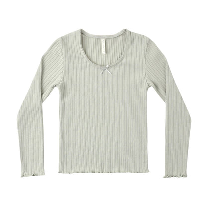 Ribbed Long Sleeve Sage|11873