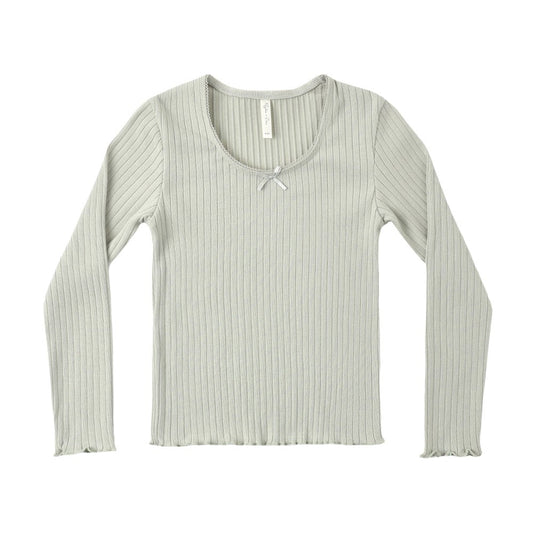 Ribbed Long Sleeve Sage|11873