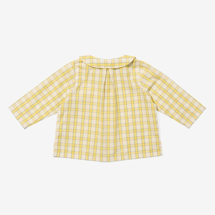 Jefferson Baby Shirt, Yellow Picnic|6899