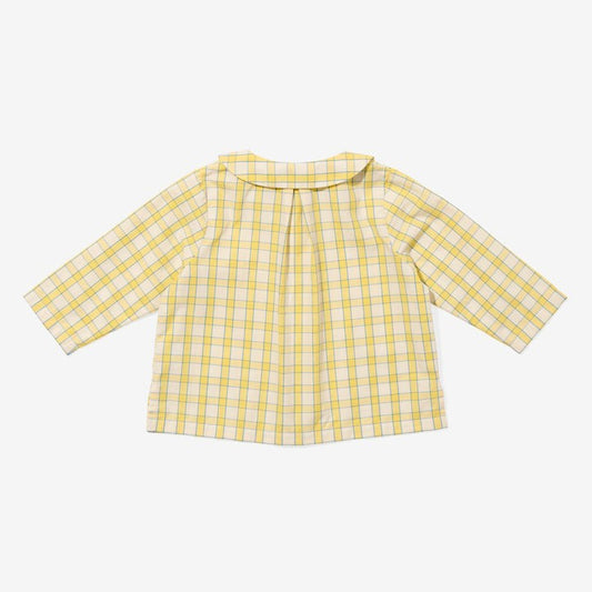 Jefferson Baby Shirt, Yellow Picnic|6899