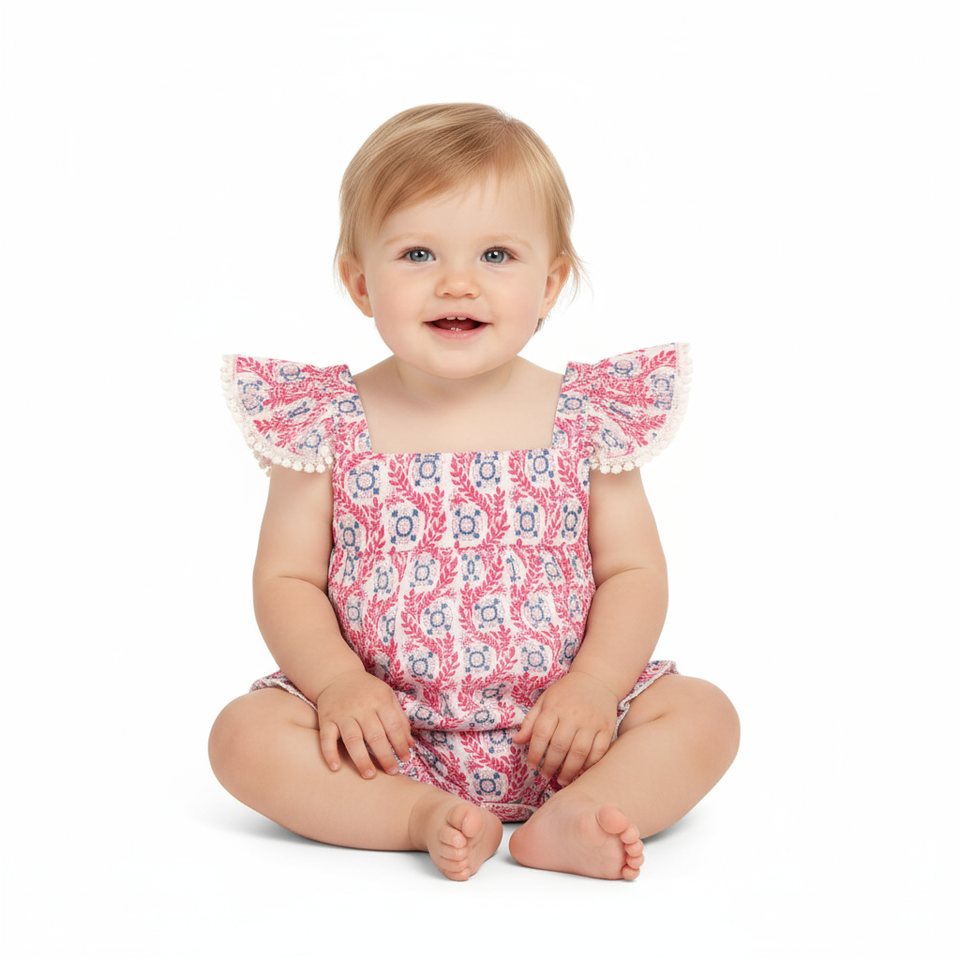 Chloe Romper- Jaipur Bloom
