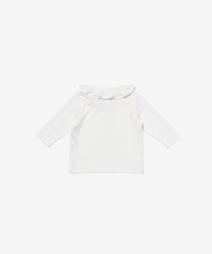 Hen Baby Shirt, Vanilla Piping|9460