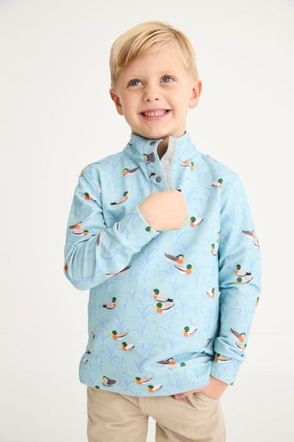 Pendleton Popped Collar - Fine Weather For Ducks with Grantley Gray|11843