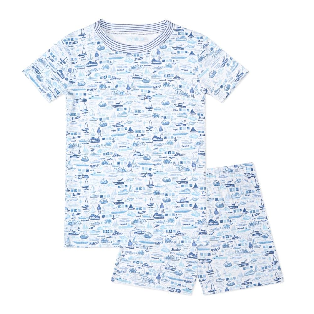 Boats Kids Short Pajama Set|8905