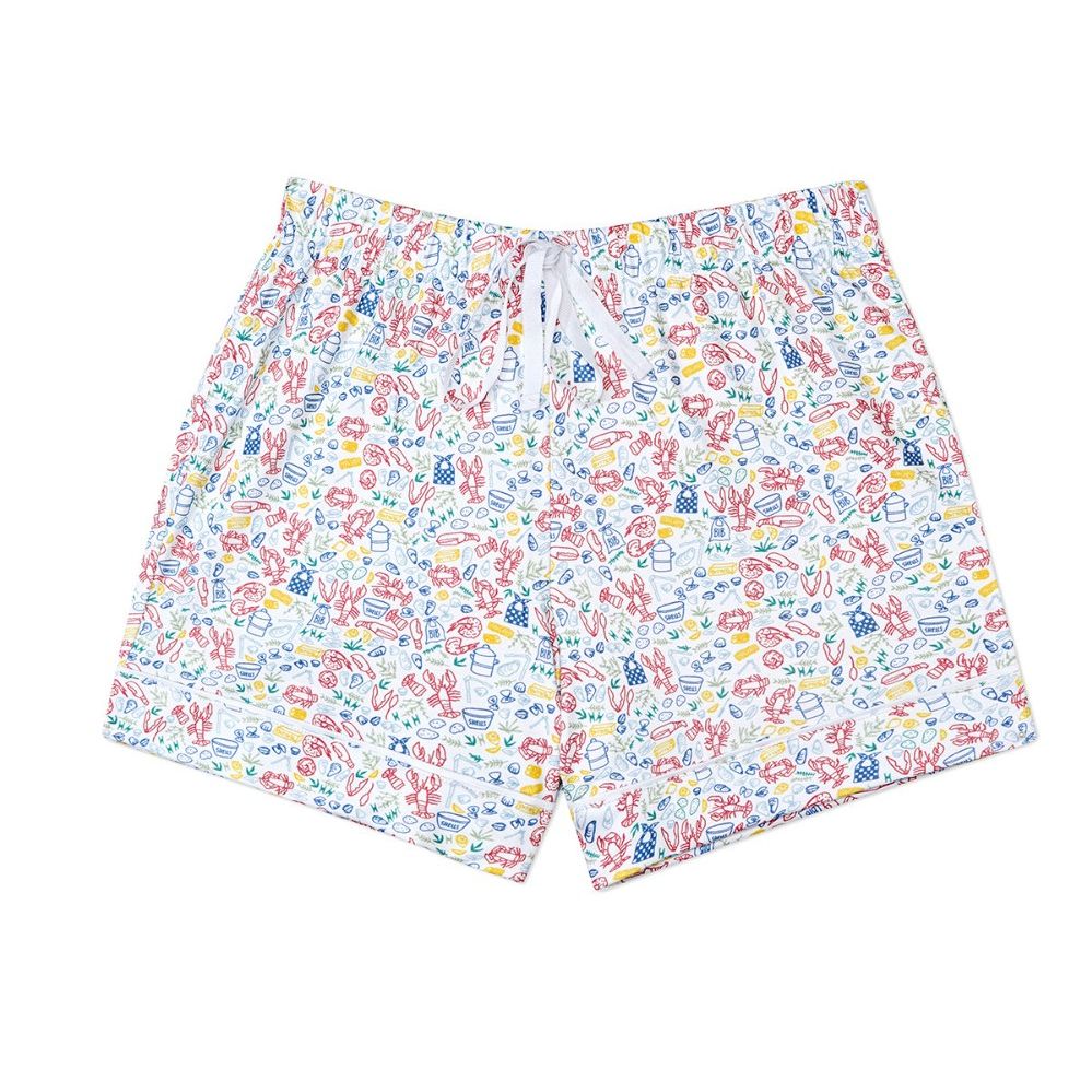 Lobster Bake Women’s Button Front Short Pajama Set|8862