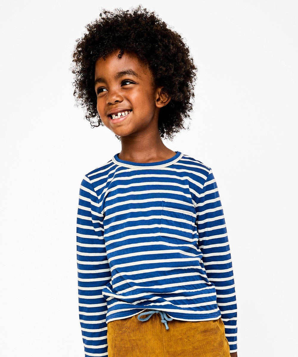 Edward T-Shirt, Enamel Blue Stripe|12641