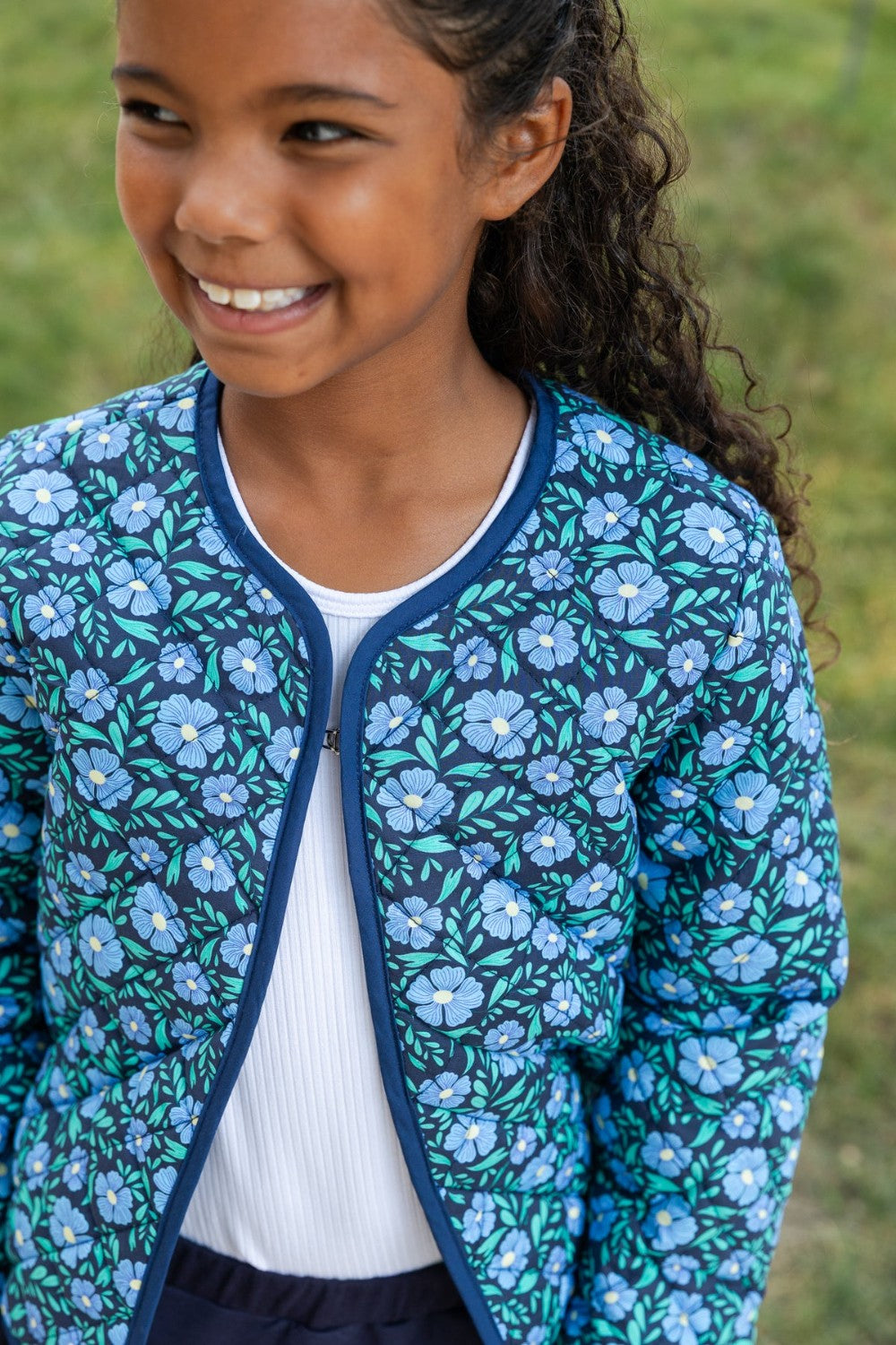 Floral Print Quilted Jacket|12891